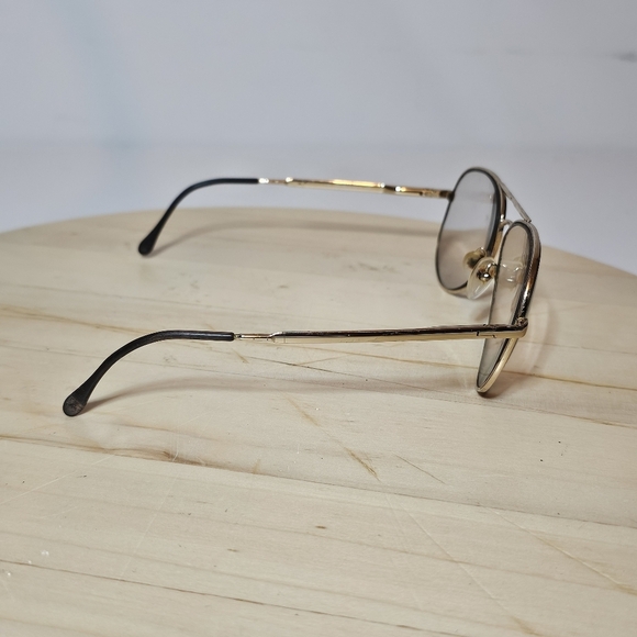 Vintage Unbranded Gold Electroplate Aviator Shaped Reading/Eye Glasses Frames - Picture 5 of 8